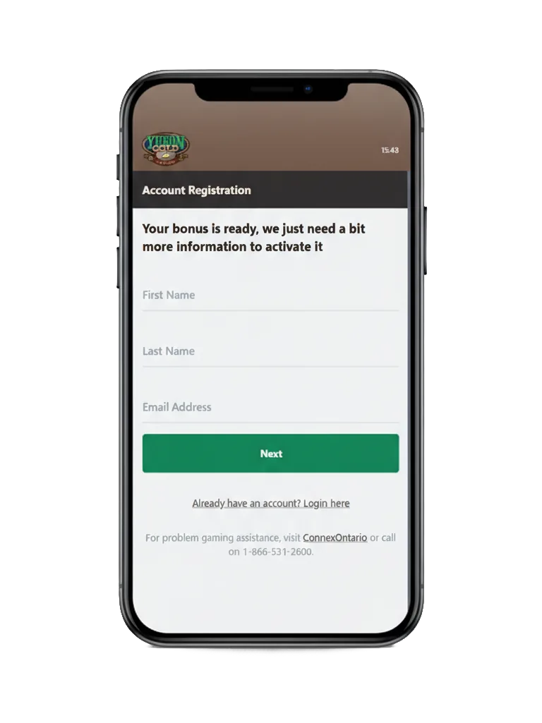 YukonGold Sign Up Process