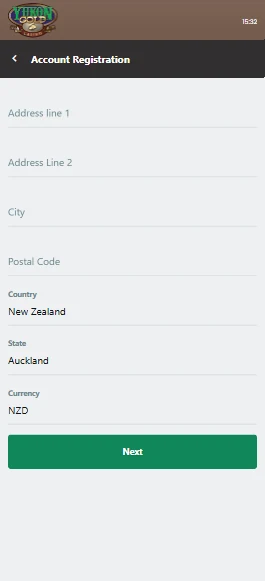 Step 4 - Enter address